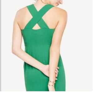 Green Sheath Dress Knee-Length Sleeveless for Night Out